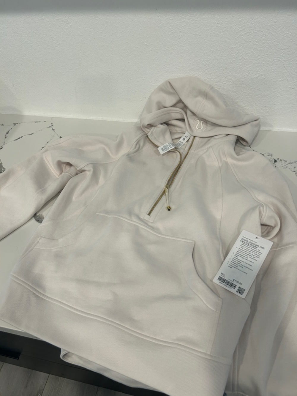 NWT Scuba Oversized Half zip Long Hoodie in M/L - Picture 2 of 3